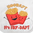 thumbnail image 4 of Inktastic Hooray It's Fry-Day with Cute Fries Boys or Girls Baby Bib, 4 of 4
