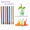 thumbnail image 3 of Mistaha Paille Colorée en Acier Inoxydable pour Frappuccino, Paille pour Boisson et Smoothie Bleue (Tube à Smoothie), 3 of 8