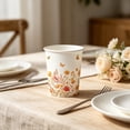thumbnail image 5 of Fall Wildflower Print Disposable Paper Cups, Harvest Party Drinkware, Multicolor, 10PCS, 5 of 8