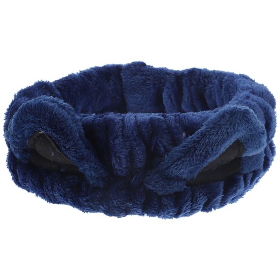 Minkissy Dark Blue Fabric Headband for Skincare, Practical and Stylish Facial Accessory for Women, 1 Piece