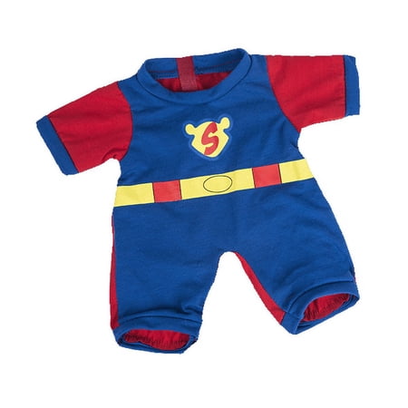 Superbear Pajama Outfit for 14 -18 Plush Toys Hero Sleepwear Costume Superbear Pajama Outfit for 14 -18 Plush Toys Hero Sleepwear Costume