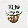 thumbnail image 4 of Inktastic Meemaw Loves Me Cute Sloth and Baby Boys or Girls Toddler T-Shirt, 4 of 5
