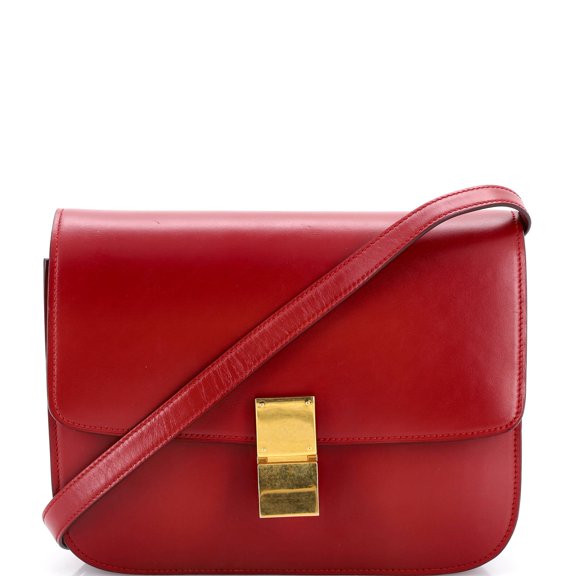 Pre-Owned Classic Box Bag Smooth Leather Medium By Rebag