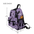 thumbnail image 3 of FORMRS School Backpack with Front Zippered Pocket 12" Student Travel Daypack, Halloween Cats, 3 of 6