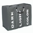 thumbnail image 2 of Bolsa de lavandería grande de 3 secciones, bolsa de lavandería plegable, bolsa de almacenamiento clasificadora de ropa de tela plegable con asas de transporte para ropa sucia para Hom brand modelStyleType, 2 of 2