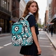 thumbnail image 6 of Kuiaobaty Soccer Ball Print Backpack for Boys 8-12 Roomy Backpack with Multi Pockets Graffiti Style Print Bookbags School Bag for School Camping, 6 of 7