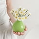 thumbnail image 4 of Xihbxyly Jarrón de Cerámica Escandinavo, Elegante Forma de Calabaza Invertida, Decoración Única para El Hogar, Ideal para Sala de Estar y Comedor, Multifuncional para Flores y Ramas Secas, Tamaño 7 X, 4 of 6
