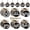 12PCS, variant on Dalrosia Wooden Christmas Ornaments Hemp Rope Wood Slices Painted Cutouts Tree Hanging for Indoor Outdoor Decoration