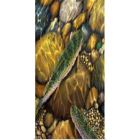 Great BIG Canvas | Rolled Stephen Stavast Poster Print entitled Double Rainbow