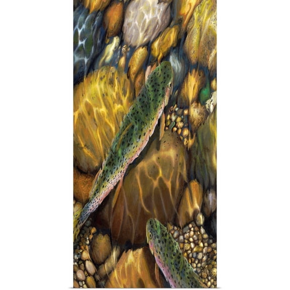 Great BIG Canvas | Rolled Stephen Stavast Poster Print entitled Double Rainbow