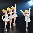 thumbnail image 6 of 4Pcs Miniature Ballet Girl Figure Desktop Collection Cake Decoration, Girl Cake Topper Plant Pot Decoration,4 x Figurines,Photo color, 6 of 8