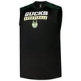 thumbnail image 2 of Men's Profile Giannis Antetokounmpo Black Milwaukee Bucks Big & Tall Player Muscle Tank, 2 of 3