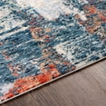 thumbnail image 6 of Mark&Day Area Rugs, 2x3 Liessel Modern Denim Marble Area Rug, Blue Cream Orange Carpet for Living Room, Bedroom or Kitchen (2' x 3'), 6 of 6