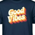 thumbnail image 2 of Teelocity Retro Good Vibes Graphic T-Shirt (2XL - Standard Fit, Black), 2 of 13