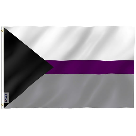 ANLEY Fly Breeze 3x5 Feet Demisexual Pride Flag - Demisexual Pride Flag Polyester with Brass Grommets