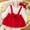 Red, variant on TAIAOJING Baby Girl Clothes Toddler Puff Sleeve Winter Tops Bowknot Cartoon Suspender Dress Headbands Outfits For Girl 9-12 Months