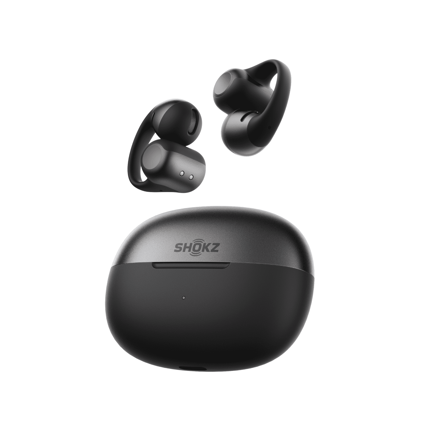 SHOKZ OpenDots ONE - Open-Ear Headphones - Wireless Bluetooth Earbuds with Microphone - Secure, Lightweight, Clip-On Fit - Premium Dolby Audio - Water Resistant - Fast Charging