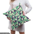 thumbnail image 5 of Modern Upholstery Fabric by the Yard, Mosaic Inspired Illustration of Polygonal Shapes Geometric Themed Art, Decorative Fabric for DIY and Home Accents, Cream Quartz Sea Green by Ambesonne, 5 of 5