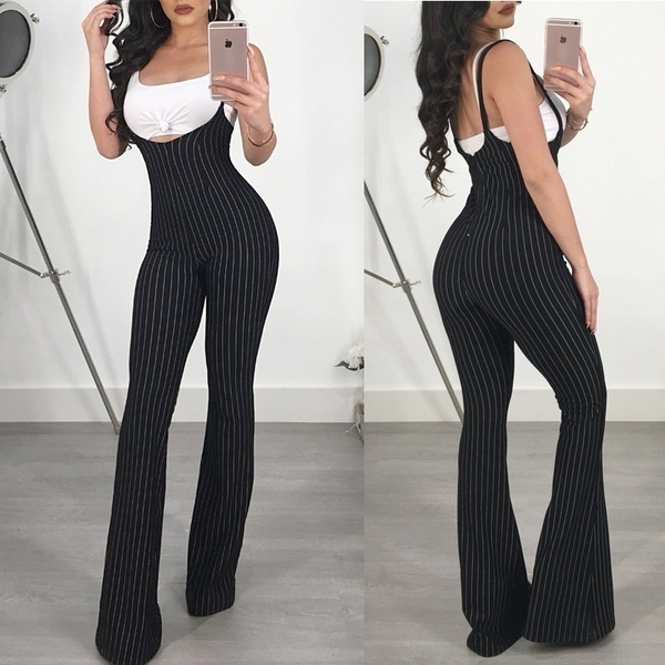 cotton slim printed wide leg jumpsuit