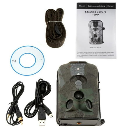 Docooler Portable MMS GSM Wildlife Hunting Camera 12MP HD Digital Infrared Scouting Trail Camera 940nm IR LED Video Recorder
