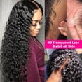 thumbnail image 5 of Afrodiva Deep Wave Lace Front Wigs Human Hair Wigs for Black Women 150% Density Glueless Transparent Lace Frontal Wigs Human Hair Pre Plucked with Baby Natural Color 28inch, 5 of 7