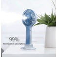 thumbnail image 2 of LINLIN Mini Handheld Fan, Handheld Humidifying Spray Fan Usb Rechargeable Portable Pocket Fan Desk Fan for Home Office Bedroom Outdoor Travel, 2 of 8