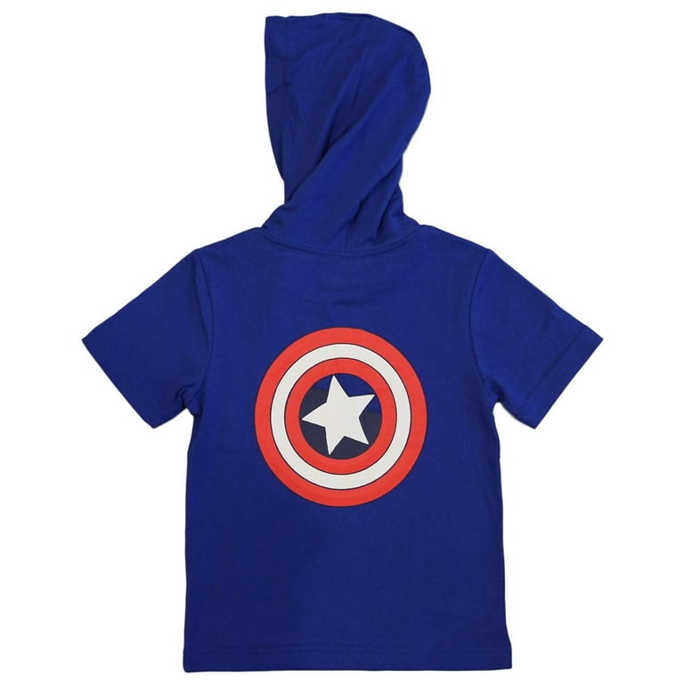 Captain america cheap hooded t shirt