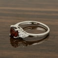 thumbnail image 3 of 0.10 Ctw Garnet Gemstone 925 Sterling Silver Love Mother's Day Gift Ring, 3 of 5