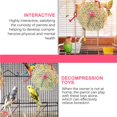 thumbnail image 1 of Creative Bird Chewing Toys Cute Foraging Shredder Toy Fun Parrot Cage Shredder Toy Colorful Bird Loofah Toys Interactive Foraging Hanging Toy for Birds, 1 of 9