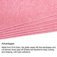 thumbnail image 4 of Glitter EVA Foam Sheets Soft Paper Non-Adhesive 11.8 x 7.8 Inch Pink 10 Pcs, 4 of 6