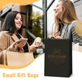 thumbnail image 4 of BagDream 50Pcs Black Paper Gift Bags, 5.25x3x8inch Small Paper Bags with Handles Bulk for Shopping, Birthday, Wedding, Merchandise and Business Party, 4 of 8
