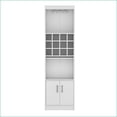 thumbnail image 2 of Bar Cabinet 71-Inch Modern with 12-Bottle Cubbies, Stemware Rack, Pull-Out Tray | Engineered Wood | Shelves Included, 2 of 8