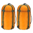 thumbnail image 1 of Unique Bargains Compression Stuff Sack, 2 Pack 20L Waterproof Sleeping Bag for Backpacking, Orange, 1 of 7