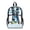 Shark Surfboard Wave, variant on Xoenoiee Aztec Highland Cattle Print 17" Kids Backpack Lightweight Clear Backpack PVC Schoolbag for Boys, Large Capacity Bookbag Transparent Travel Daypack with Adjustable Straps for Middle School