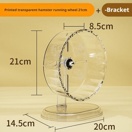 Pekkaxy Hamster Running Wheel, 7 to 9.5 Inch, Silent Design for Nighttime Exercise, Exercise Toy for Small Pet Cages