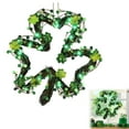 thumbnail image 7 of St. Patricks Day Wreath Decorations, 14 Inch Shamrock Wreaths for Front Door with Green Clover LED Lights, St. Patrick's Day Decor for Spring Outdoor Home Wall Window, 7 of 7