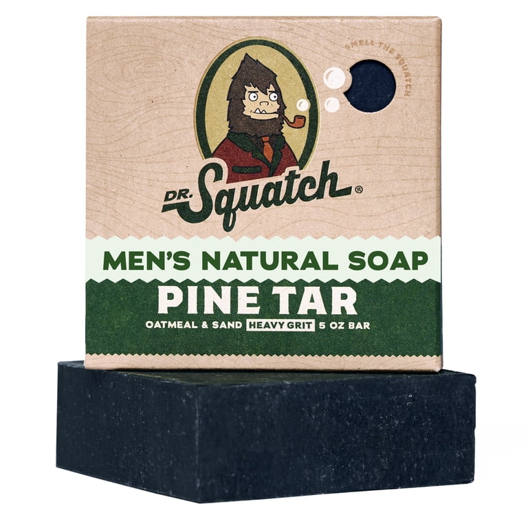 Dr. Squatch Pine Tar Natural Bar Soap for Men, 5 oz photo 1