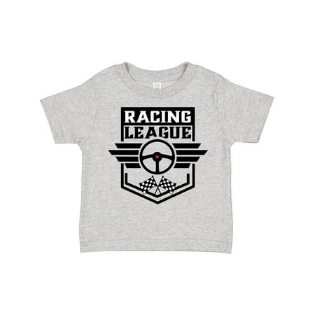 

Inktastic Racing League with Race Car Wheel and Wings Gift Toddler Boy or Toddler Girl T-Shirt