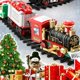 thumbnail image 4 of Decoración de árbol de Navidad, marco de vía de tren, coche de ferrocarril con sonido y luz, regalos de Navidad, tren de Navidad, juguetes eléctricos, 4 of 4