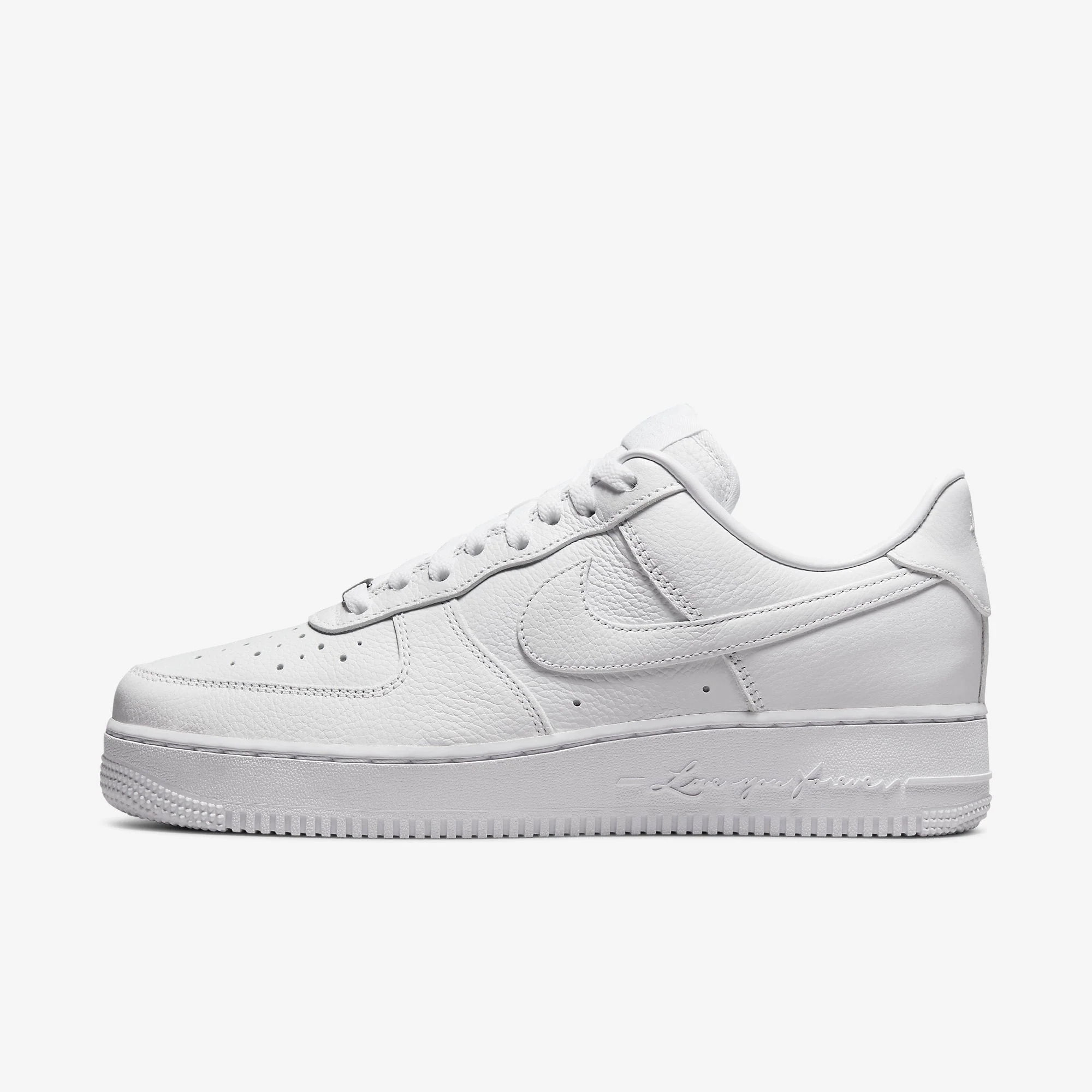 Nike Air Force 1 '07 Mens Style White Leather Shoes : CW2288-111