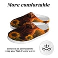 thumbnail image 6 of Lsque Vintage Sunflower Cow B Pattern Womens Comfort Cotton on Scuff With Memory Foam and Anti-skid Sole Slipper-35/36, 6 of 7