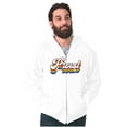 thumbnail image 2 of Inspirational Proud Gay Pride Rainbow Zip Up Hoodie Men's Women's Brisco Brands X, 2 of 6