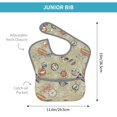 thumbnail image 4 of Hirioo Marine Sailing Badges for Baby Waterproof Pocket Bib Adjustable Closed for Babies Toddlers with Large Pocket 6-24Months, 4 of 8