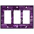 thumbnail image 2 of Metal Light Switch Plate Cover Cafe Diner Coffee Sign Purple COF040, 2 of 13