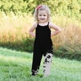 thumbnail image 5 of IROINNID Baby Summer Jumpsuits Sling Sleeveless Print for Girls Kids Harem Strap Romper Toddler Pants 1-2T, 5 of 5