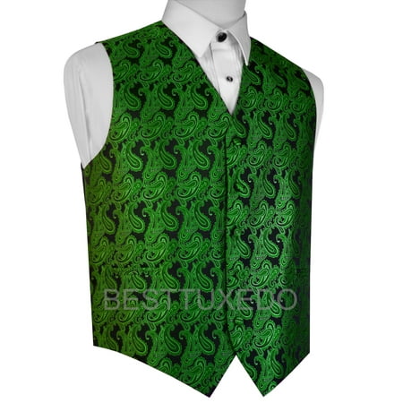 Italian Design, Men's Formal Tuxedo Vest for Prom, Wedding, Cruise , in Green
