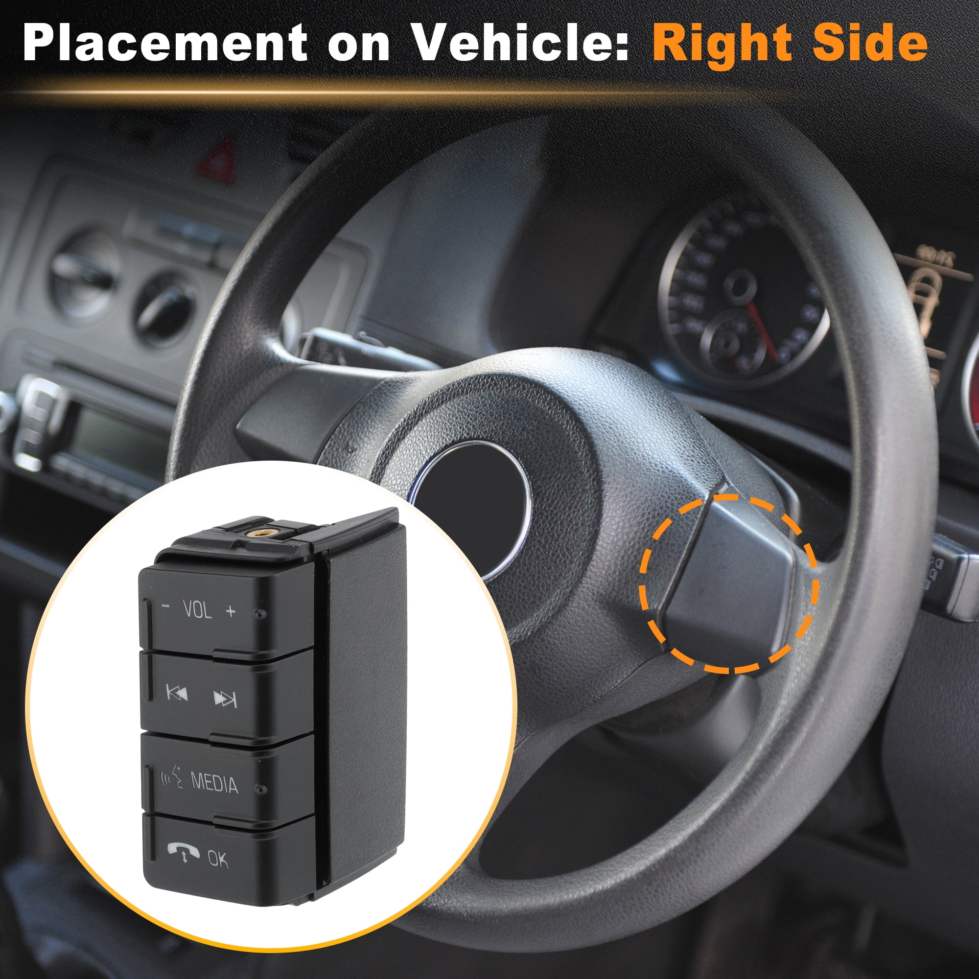 Unique Bargains Steering Wheel Control Switch Button for Ford F-150 2011-2016