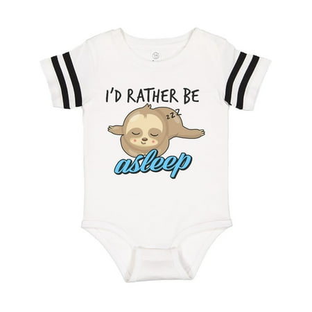 

Inktastic Id Rather be Asleep with Sleeping Sloth Gift Baby Boy or Baby Girl Bodysuit