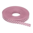 thumbnail image 1 of Uxcell Grosgrain Ribbons with White Dots Ribbon Bow Decoration Crafts Gift Wrapping Wedding Light Pink 25 Yards 3/8 Inch, 1 of 7