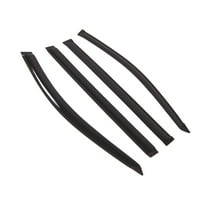 TuningPros Outside Mount Window Visor Deflector Smoke Tinted 4 Pcs Set For 2008-2016 Dodge Grand Caravan